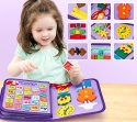 Filcowa tablica manipulacyjna sensoryczna walizka Montessori Syreny