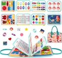 Filcowa tablica manipulacyjna sensoryczna walizka Montessori Syreny edukacyjna