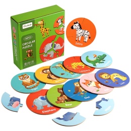Puzzle Dla Malucha Zwierzęta Safari 36 el Pierwsze Układanki Edukacyjne