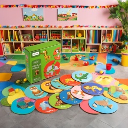 Puzzle Dla Malucha Zwierzęta Safari 36 el Pierwsze Układanki Edukacyjne