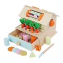 Drewniany Sorter Kształtów Z Szufladą Montessori Gra Pudełko Trwałości