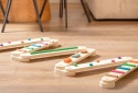 Drewniana Ścieżka Sensoryczna Montessori Tor Balansowy Przeszkód XXL 14el