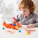 Układanka Drewniana Kulki Mozaika Montessori Sorter Kolorów LIS Prezent