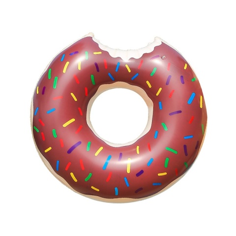 Duże Koło Dmuchane Donut 90cm Różowy Pączek Słodycz Materac Basen Plaża XXL