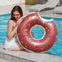Duże Koło Dmuchane Donut 90cm Różowy Pączek Słodycz Materac Basen Plaża XXL