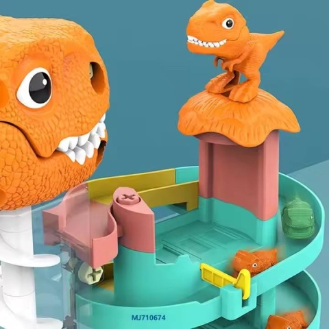 Garaż Parking Dinozaur Tor Wyścigowy Dla Autek Winda T-REX Świecący