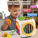 Kostka Sensoryczna Montessori Sorter Elastyczne Sznurki Binabo 6w1 Prezent