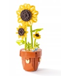 KLOCKI KONSTRUKCYJNE SŁONECZNIK KWIATY DIY MINI BLOCKS DEKORACJA