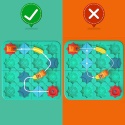 Gra Logiczna Budowa Drogi Labirynt Montessori Puzzle Układanka Edukacyjne