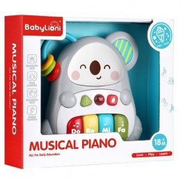 Pianinko Interaktywne Muzyczne dla Dzieci KOALA Organki Dźwięk Światło 18m+