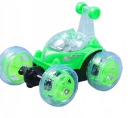 SAMOCHÓD ZDALNIE STEROWANY AUTO RC TWISTER AKROBATA 360° ŚWIECĄCY LED PILOT
