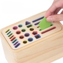 Sorter Kolory Kształty Montessori Koordynacja Ręka - Oko Gra Logiczna