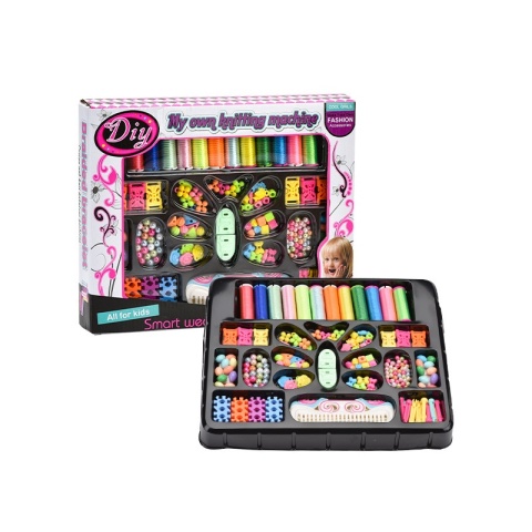 ZESTAW DO ROBIENIA BRANSOLETEK DIY KORALIKI CHARMS BIŻUTERIA DLA DZIECI I DOROSŁYCH