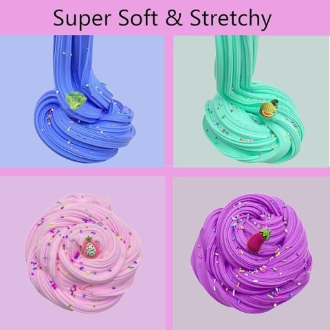 Butter Slime Masa Plastyczna XXL 12szt Pachnący Slime Dodatki Charms