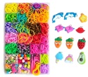 Gumki do Robienia Bransoletek Loom Bands DIY 1500 el Kuferek Zestaw XXL