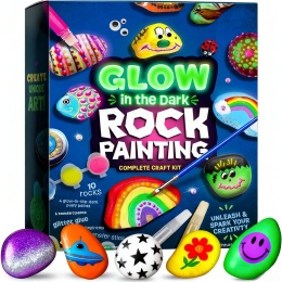 Malowanie Kamieni Świecące W Ciemności Zestaw Kreatywny DIY Magiczne Glow